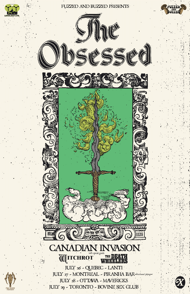 The Obsessed 2023 Canadian Invasion Tour Poster