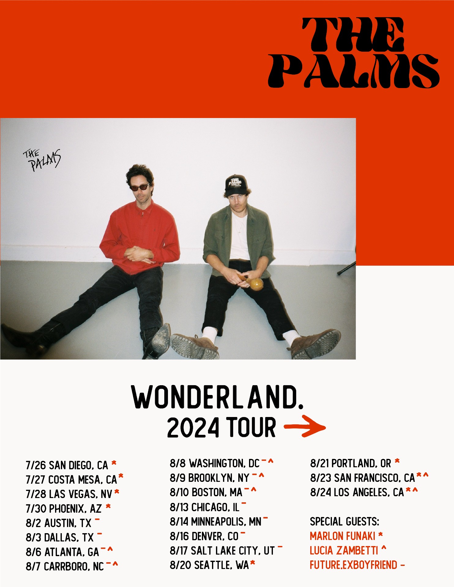 The Palms “Wonderland Tour” admat
