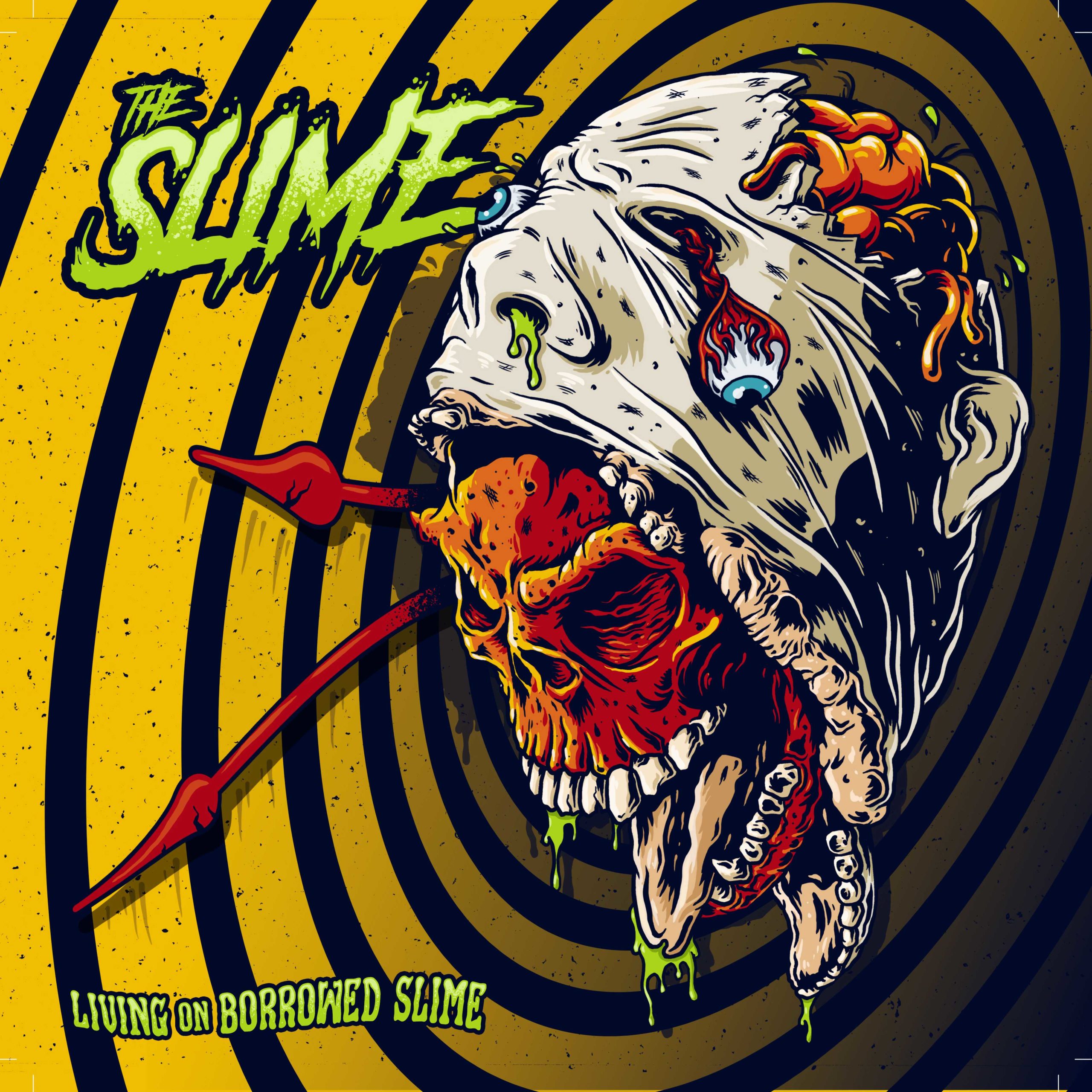 The Slime ‘Living on Borrowed Slime’ [EP} album artwork
