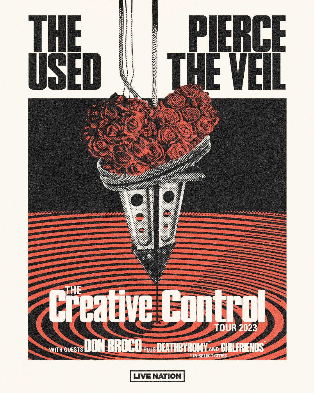 Pierce The Veil & The Used “Creative Control Tour” Poster