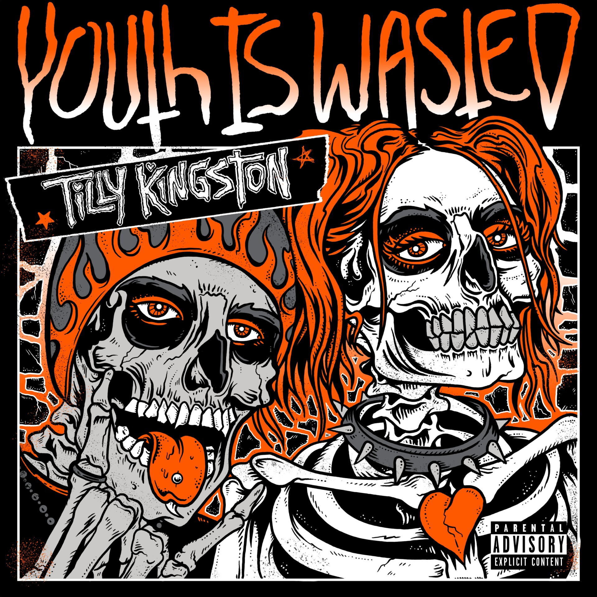 Tilly Kingston “Youth Is Wasted” single artwork