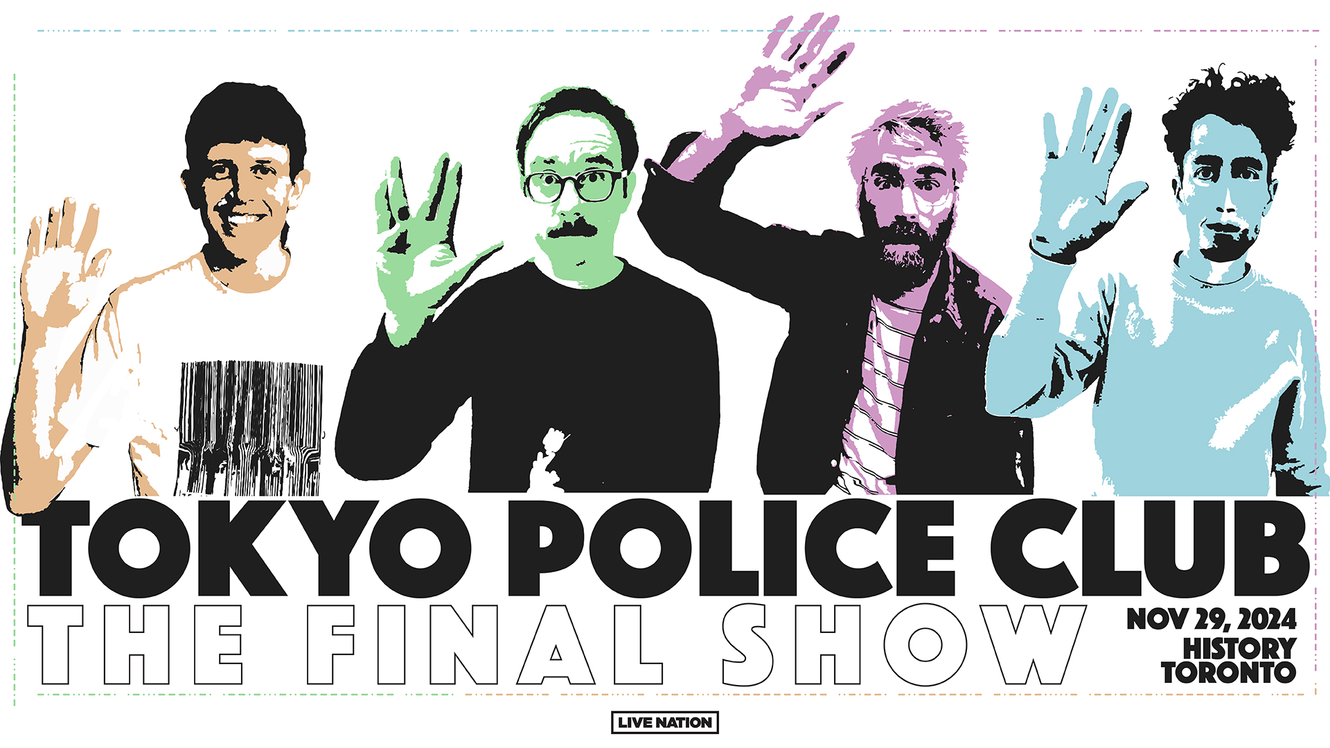 Tokyo Police Club “The Final Show” poster