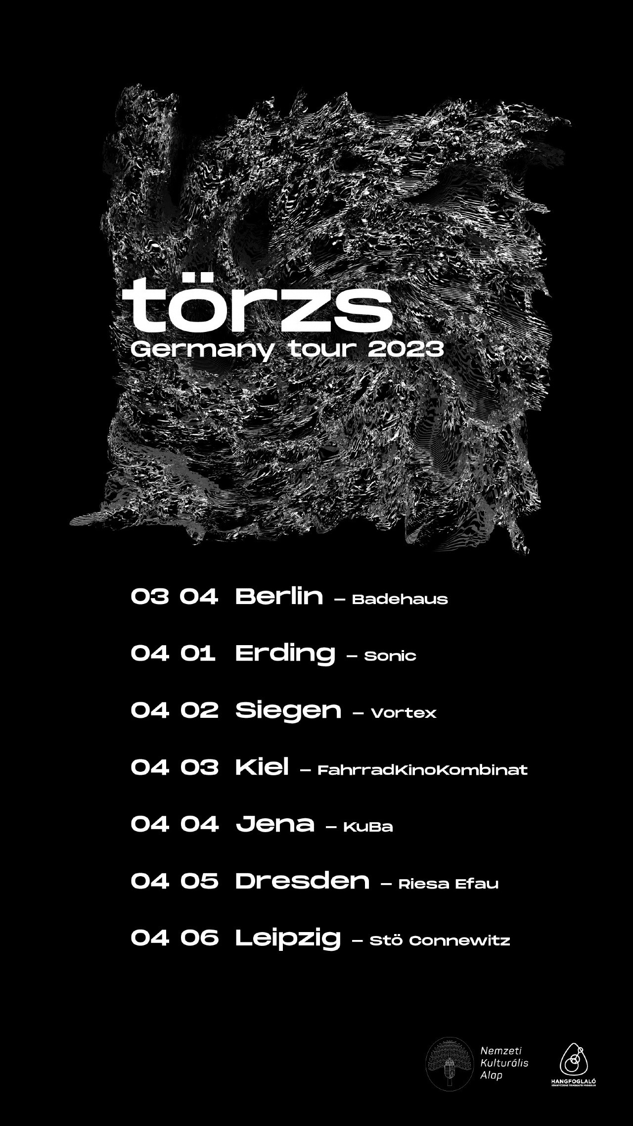 torzs 2023 germany tour flyer