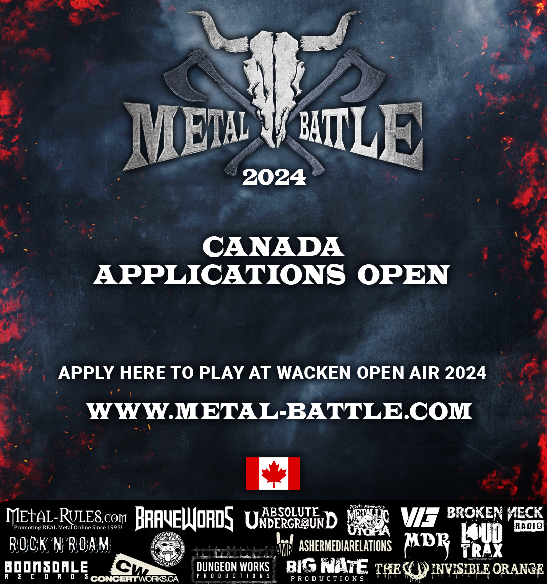 Wacken Metal Battle Canada 2024 submissions poster