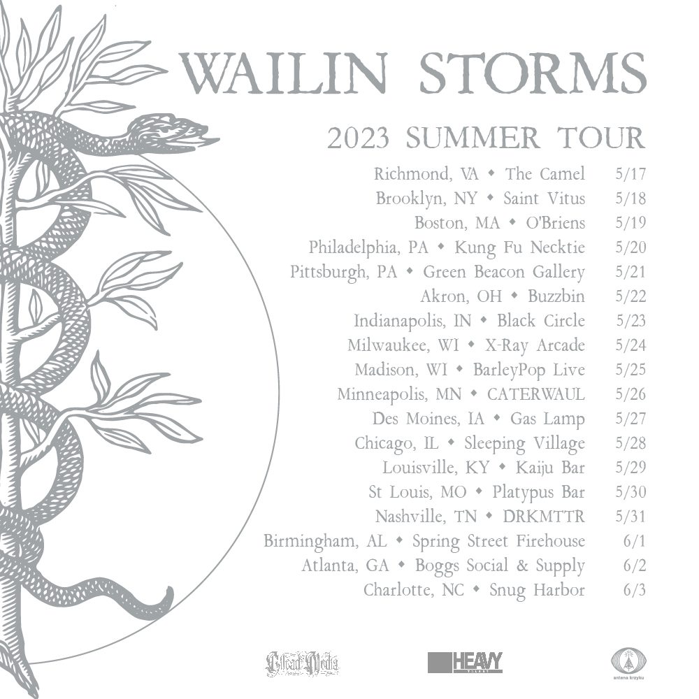 Wailin Storms 2023 Summer Tour Poster