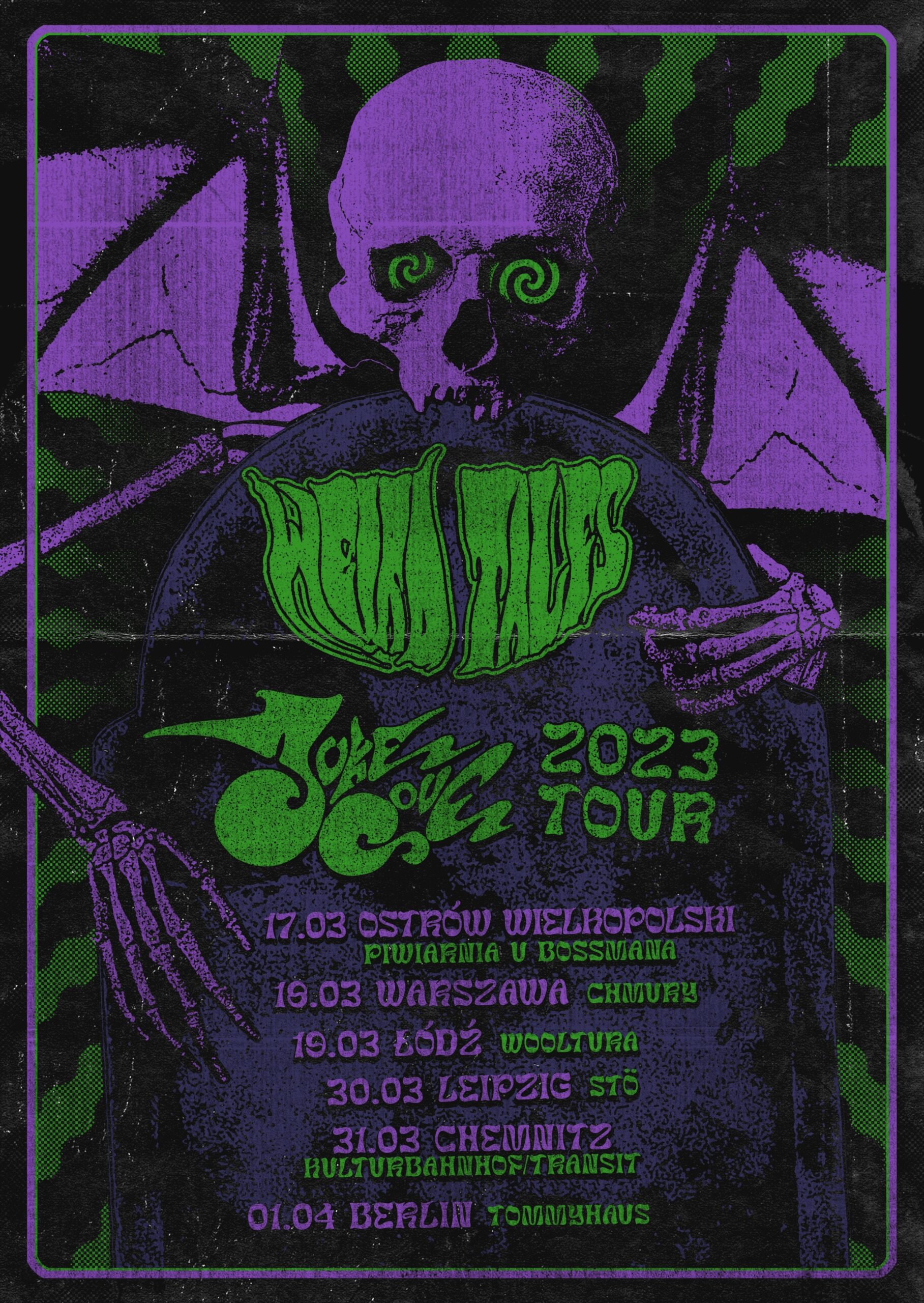 Weird Tales 2023 tour poster