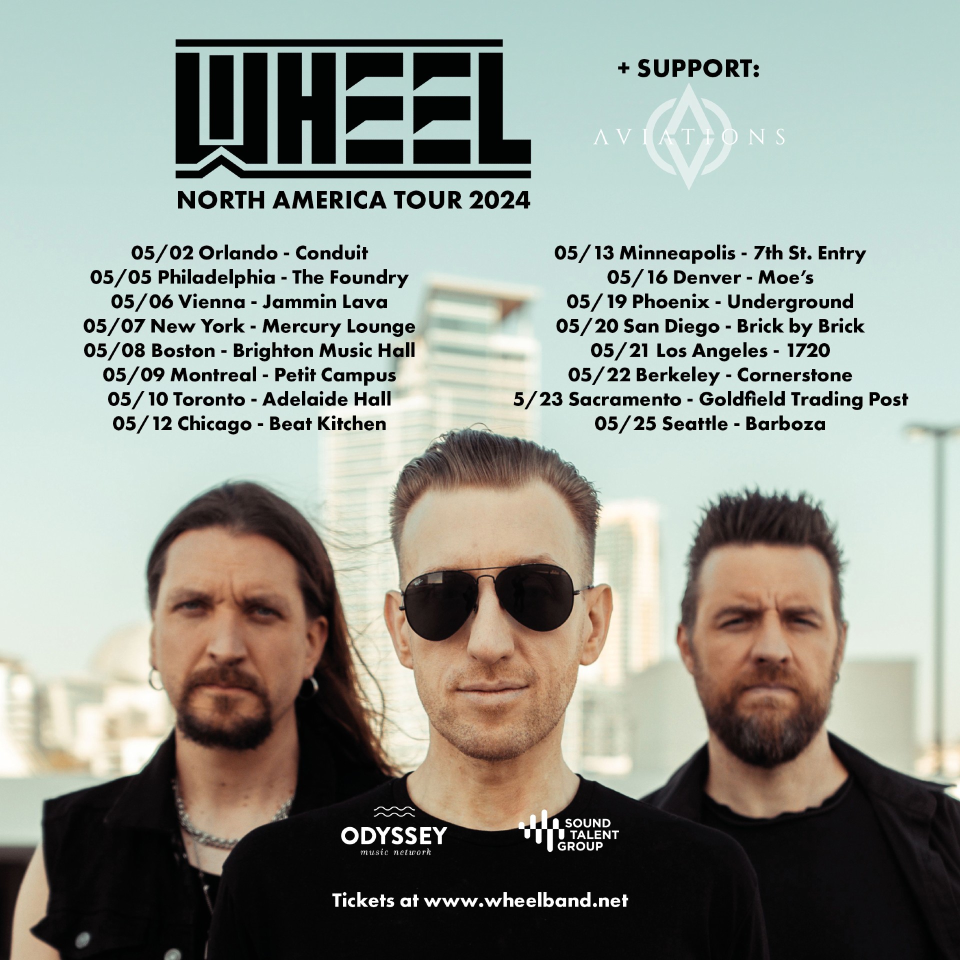 Wheel 2024 North American tour poster