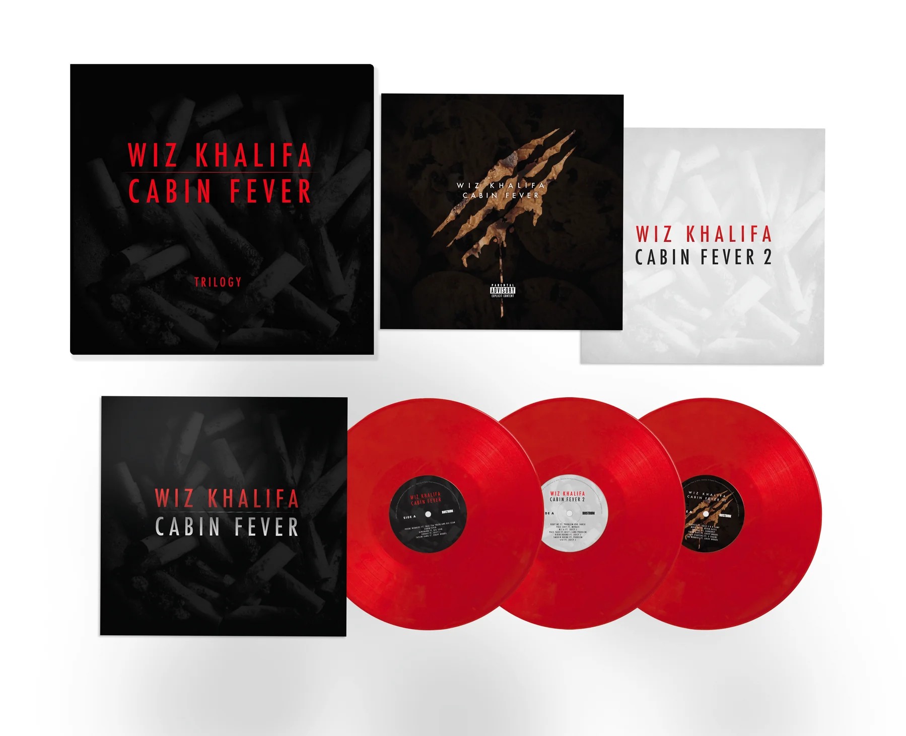Wiz Khalifa 'Cabin Fever' Trilogy vinyl pack shot